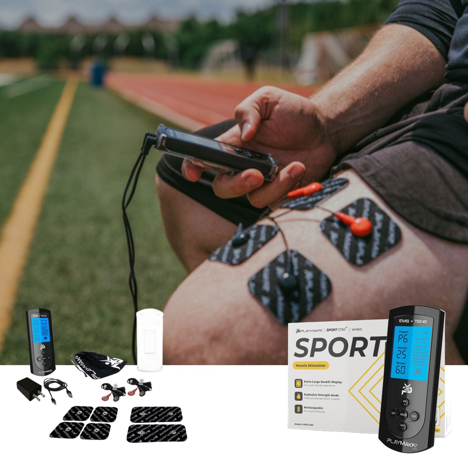 SPORT TENS + EMS Muscle Stimulator