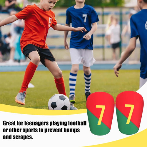 1Pair Mini Shin Guards Soccer - Extra Small Miniature Soccer Calf Pads - Protective Equipment Shin Guards for Teen Adults Kids