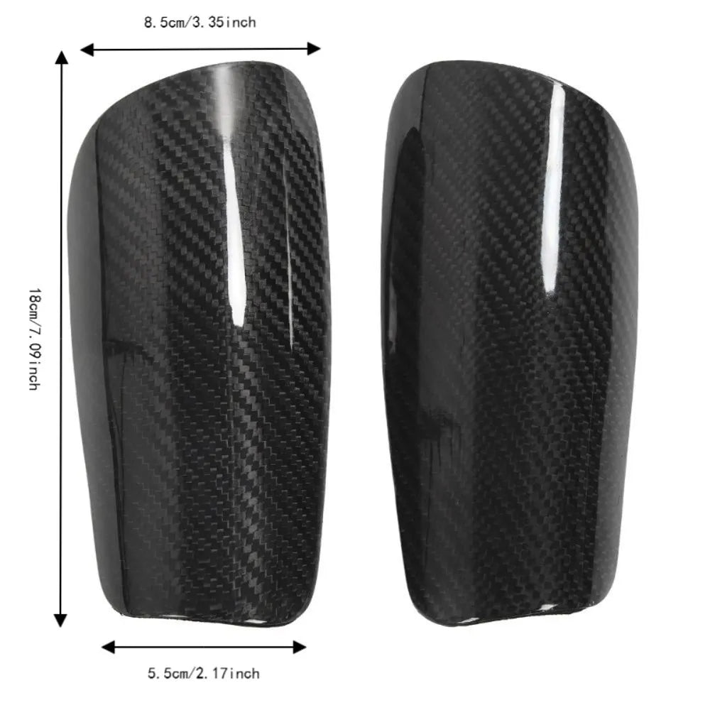 3pcs Carbon Fiber Soccer Shin Guards Black Lightweight Leg Protectors Ergonomic Fit Shock Absorbing Shin Pads Youth Sports