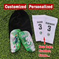 Dropship Customized protege tibia football adultes Kid football leg safety calf support Adult Soccer Shin pads Protective gear