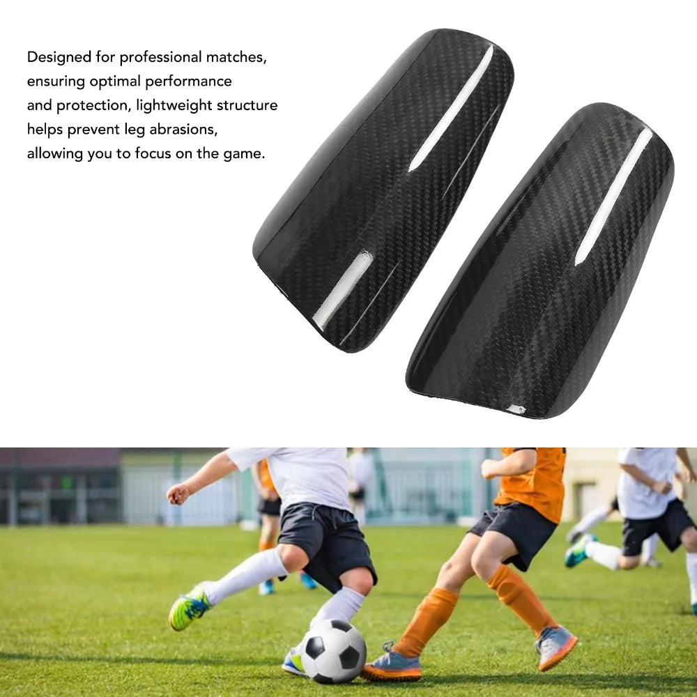 3pcs Carbon Fiber Soccer Shin Guards Black Lightweight Leg Protectors Ergonomic Fit Shock Absorbing Shin Pads Youth Sports