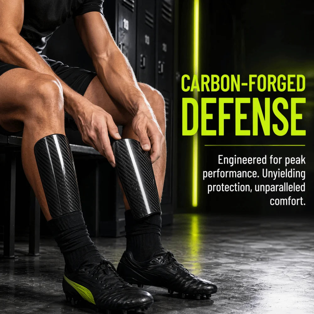3pcs Carbon Fiber Soccer Shin Guards Black Lightweight Leg Protectors Ergonomic Fit Shock Absorbing Shin Pads Youth Sports